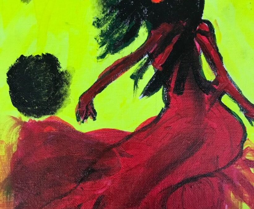 Client Piece: Red Woman